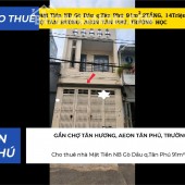 Cho thuê nhà Mặt Tiền NB Gò Dầu q.Tân Phú 91m²,2TẦNG, 14Triệu